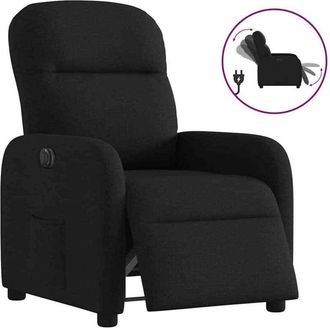 vidaXL Vidaxl - Sill&oacute;n Reclinable El&eacute;ctrico De Tela Negro
