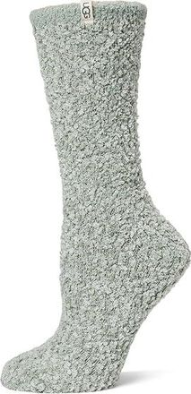UGG Cozy Chenille Sock Womens Crew Cut Socks Shoes Grey Mist, Chenille/Polyester