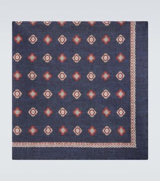 Brunello Cucinelli Silk jaquard pocket square