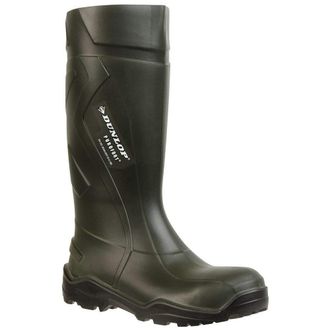 Dunlop Adults Unisex Purofort Plus Full Safety Wellington Boots (Green) - Size UK 13