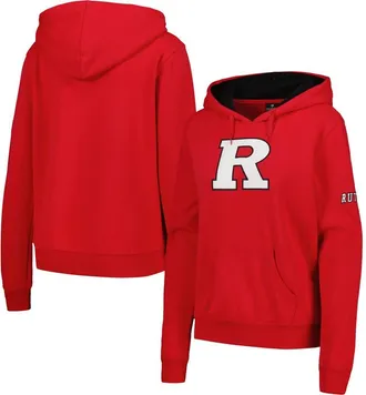 Stadium Athletic Womens Scarlet Rutgers Scarlet Knights Team Big Logo Pullover Hoodie at Nordstrom, Size Xx-Large