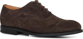 Churchs Mens Oxford Shoes Consul R 2.0 Brown Suede Calf Leather Lace-Up Flat