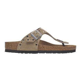 Birkenstock Flip Flops, female, Beige, Size: 10 US Gizeh Rivet