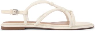 Kurt Geiger Womens Roonie Sandals - White Fabric - Size UK 6