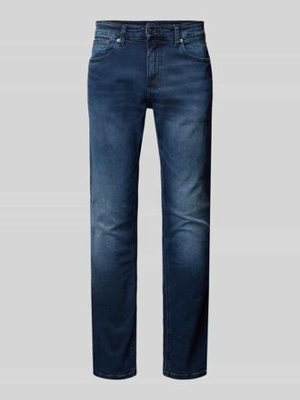 Tommy Jeans Slim Fit Jeans aus Baumwoll-Mix in Dunkelblau, Größe 30/30