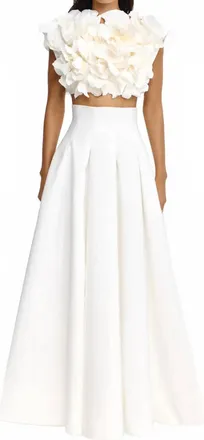 Acler Kelletsin Skirt In Ivory