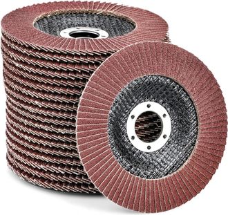 OEM 10 Discos De L&aacute;minas De &Oslash; 125 Mm X 22 Mm, Grano 120. Discos Abrasivos Para Desbarbar, Eliminar &Oacute;xido, Pulir Y Dar Acabado