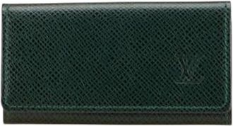 Louis Vuitton Pre-owned Accessories, female, Green, Size: ONE SIZE Pre-owned Leather Key-holder