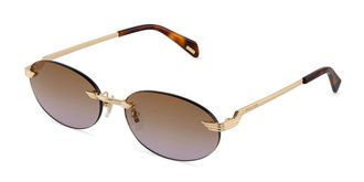 Police SPLU09 ELECTRA 1 300Y Womens Sunglasses Gold Size 58