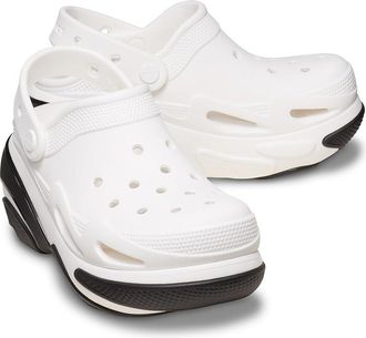 Crocs Bubble Crush Clogs Slippers White : Mens 5 - Womens 7 Medium, Synthetic