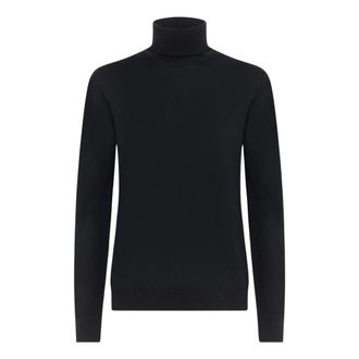 Alpha Industries Truien & Vesten, Heren, Blauw, M, Wol, Basic Turtleneck Sweater
