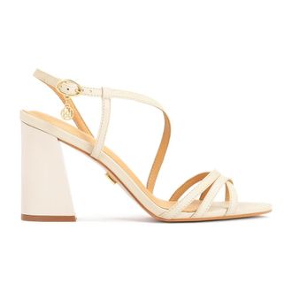 Kazar Schoenen, Dames, Beige, 39 EU, Leer, Dames beige sandalen