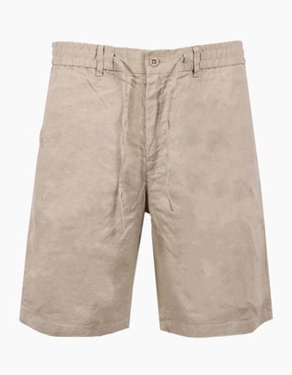 GANT Mens GANT REG LINEN SHORTS OAT BEIGE - Tan - Size: 32/38