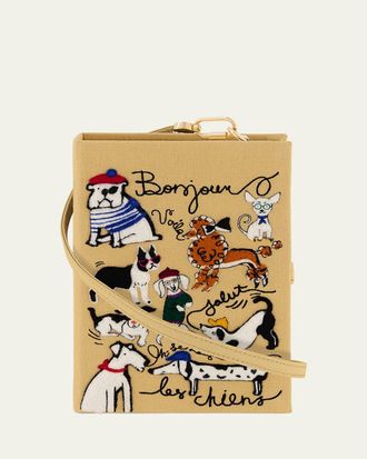 Olympia Le-Tan Bonjour Les Chiens Book Clutch Bag