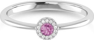 Sabrina Designs 14K 0.09 Ct. Tw. Diamond & Pink Tourmaline Ring