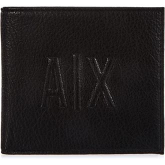 A|X Armani Exchange Bifold Portemonnee - Heren - Portefeuilles - Zwart - ONE Size - Accessoires
