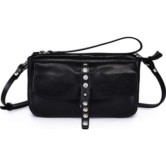 OLD TREND Monarda Genuine Leather Structured Convertible Crossbody in Black at Nordstrom