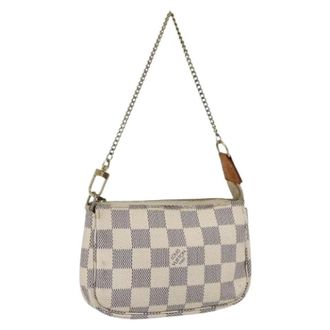 Louis Vuitton Pre-owned Mini Bags, female, White, Size: ONE SIZE Pre-owned Accessory Pouch