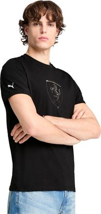 Puma Mens Ferrari Race Tonal Big Shield T-Shirt, Color Black, Size: Large