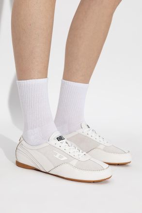 Diesel D-MILE LOW Sports Shoes, Womens, White