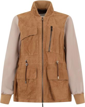 Moorer Estelle Jas - Dames - Zomerjassen - Beige - XS - Polyester - Jassen