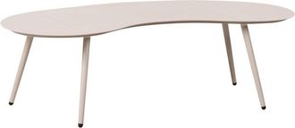 Beliani Garden Coffee Table PARORI Metal Beige