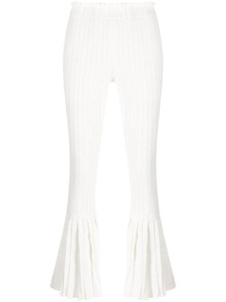 sacai Cropped plooibroek - Wit