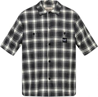 Gallery Dept. Wollen T-shirt met korte mouwen - Heren - Korte mouwen Overhemden - Zwart - S - Wol - Overhemden