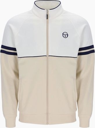Sergio Tacchini Mens Sergio Tacchini Orion Track Top Jacket Gardenia/Sandshell/Maritime Blue - White - Size: 42/Regular