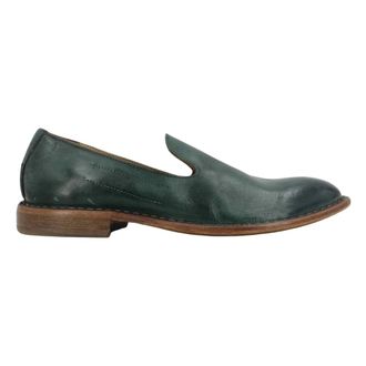 Moma Leren Instap Mocassin in Taupe - Dames - Loafers - Groen - 35 EU - Leer - Schoenen