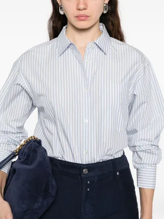Woolrich Striped Cotton Shirt - Blue