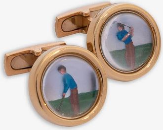 Larusmiani Cufflinks With Golfer Cufflinks