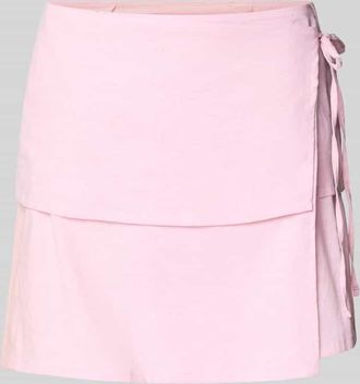 Jack & Jones Minirock mit Leinen-Anteil Modell Sina in Rosa, Gr&ouml;&szlig;e XL