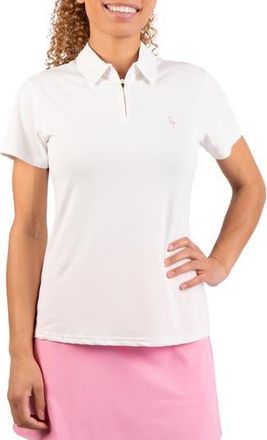 Tailorbyrd Solid Quarter Zip Polo in White at Nordstrom Rack, Size X-Large