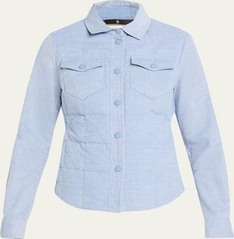 Moncler Padded Long-Sleeve Corduroy Shirt