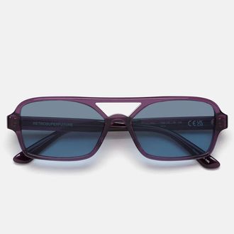 Retro Superfuture Sunglasses Vico Melanzana Yar Purple/Blue Unisex