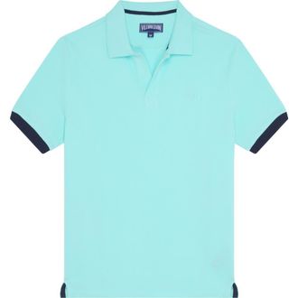 Vilebrequin Mens Solid Cotton Polo in Oxygen at Nordstrom, Size X-Large