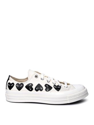 Comme Des Gar&ccedil;ons Ivory Fabric Sneakers