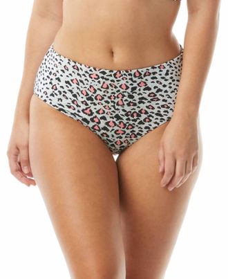 Coco Reef Print Reversible Bikini Bottoms In Leopard Multi