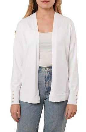 Cyrus Open Front Knit Cardigan in White at Nordstrom Rack, Size X-Large