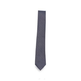 Ferragamo Silk Tie - male - Ferragamo - Ties - Blue - ONE SIZE - Accessories