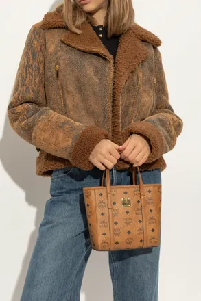 MCM Handbag With Monogram, Womens, Brown