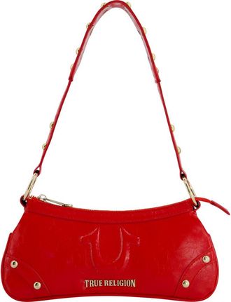 True Religion Studded Horseshoe Shoulder Bag in Red at Nordstrom Rack