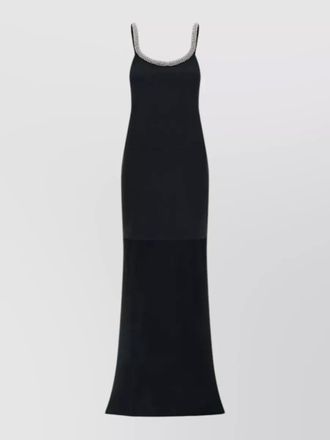 Tom Ford crystal embellished evening dress long train