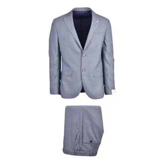 L.B.M. 1911 L.b.m. 1911, Kostuums, Heren, Blauw, M, Wol, Giacca Stondata