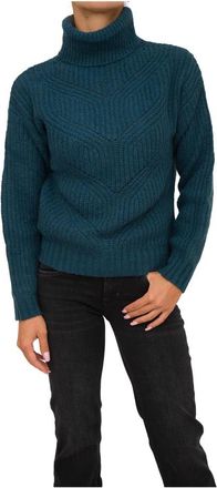Guess Petroleum Turtleneck - Dames - Coltruien - Blauw - M - Truien & Vesten