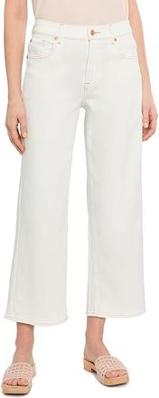 7 For All Mankind Stovepipe Straight Ankle in Sugar Womens Jeans Sugar : 32 28, Cotton/Denim/Elastane