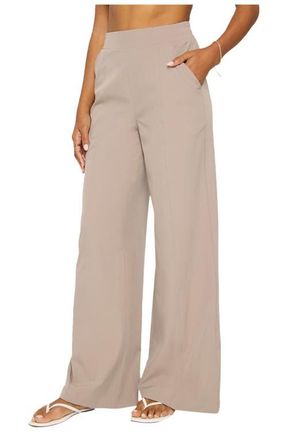 Fabletics Downtown Wide Leg Pant in Brutalist Khaki at Nordstrom, Size Xx-Large 30