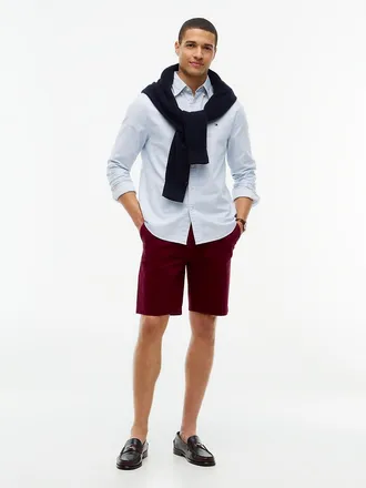Tommy Hilfiger Mens Regular Fit 9 Comfort Waist Tommy Short - Burgundy - 29