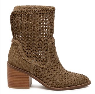 Kelsi Dagger Womens Emery Crochet Boots In Armadillo